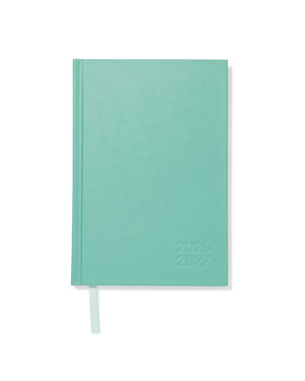 agenda scolaire 2026-2027 12,5 x 18 cm vert basique - 14505643 - HEMA