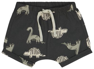 baby shorts dino - 2 stuks grijs - 1000023841 - HEMA