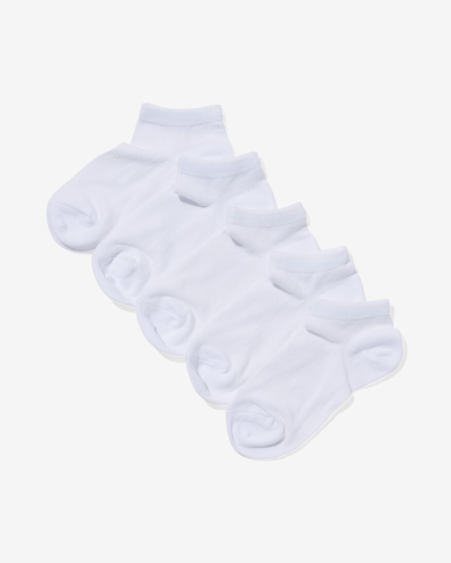 5 paires de socquettes enfant blanc blanc - 1000002036 - HEMA