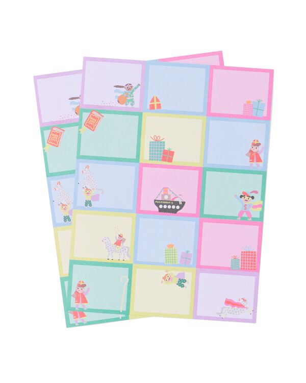 naamstickers Sint - 30 stuks - 25900046 - HEMA