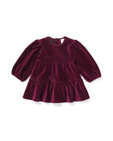 robe b&eacute;b&eacute; c&ocirc;tel&eacute;e paillet&eacute;e  rouge fonc&eacute; - 33050270DARKRED - HEMA