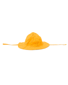 chapeau de soleil bébé avec broderie jaune jaune - 1000030704 - HEMA
