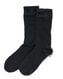 heren sokken biologisch katoen - 2 paar zwart 43/46 - 4120082 - HEMA
