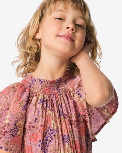 kinderjurk bloemen lichtroze lichtroze - 30844219LIGHTPINK - HEMA