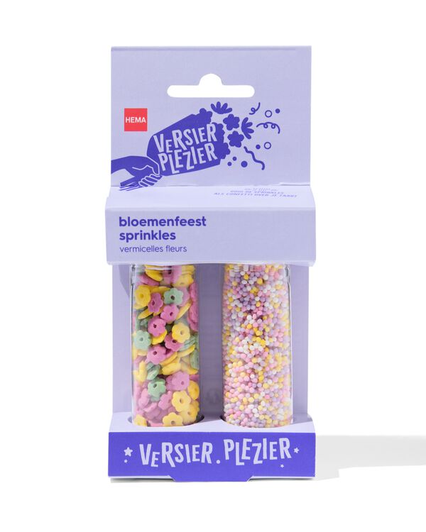 versierplezier eetbare sprinkles bloemenmix - 10280046 - HEMA