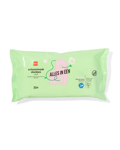 lingettes nettoyantes humides avec citron 20x17 35x - 20520058 - HEMA