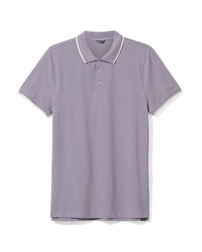 Herren-Poloshirt violett L - 2112832 - HEMA