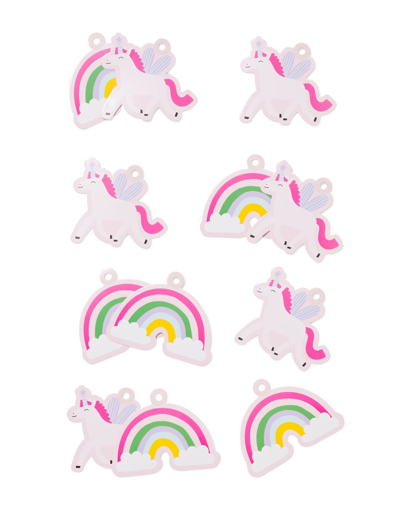 &eacute;tiquettes cadeaux licorne - 12 pi&egrave;ces - 14710313 - HEMA