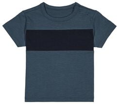 baby t-shirt kleurblokken blauw blauw - 1000027756 - HEMA
