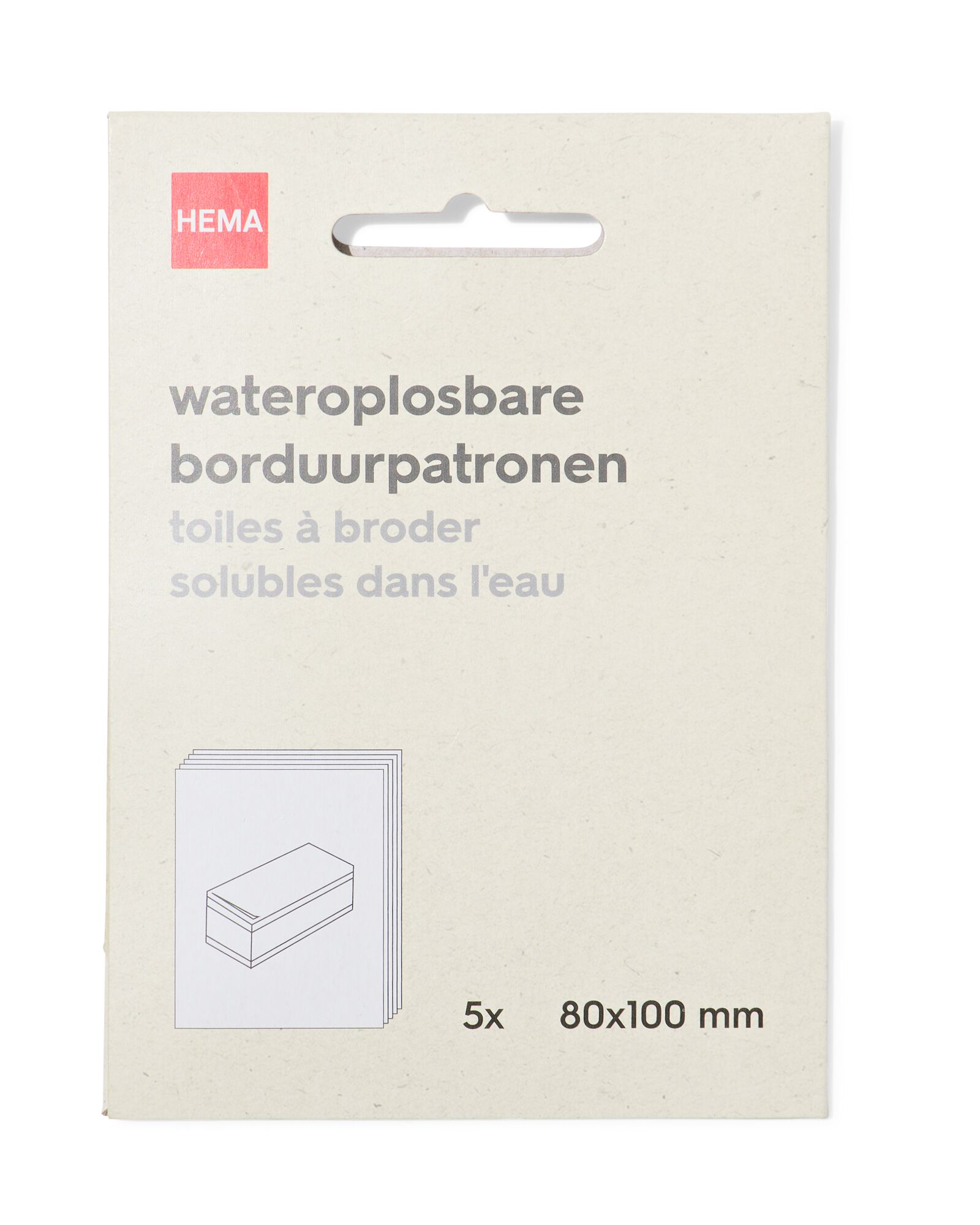 Wasserl&ouml;sliche Stickmuster &ndash; 5 St&uuml;ck - 60702847 - HEMA