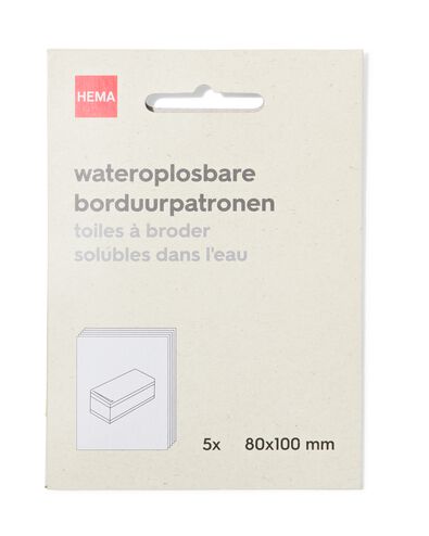 Wasserl&ouml;sliche Stickmuster &ndash; 5 St&uuml;ck - 60702847 - HEMA
