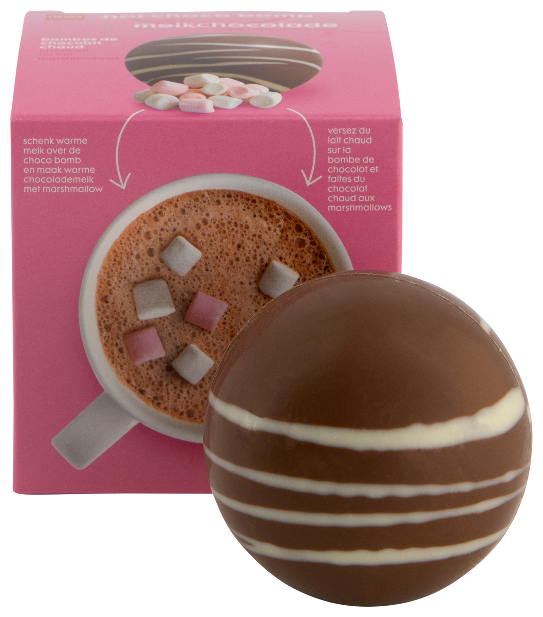 bombe de chocolat chaud avec marshmallows - 10050306 - HEMA