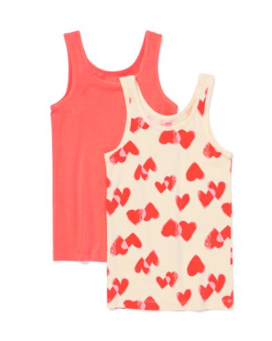 kinderhemden hartjes - 2 stuks rood rood - 19300640RED - HEMA