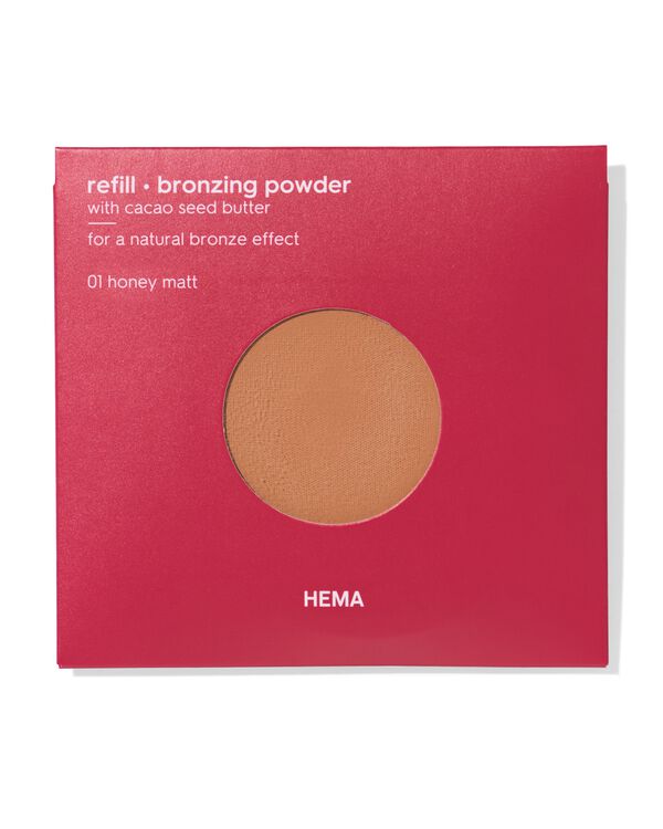 navulling bronzer 01 honey matt - 11290422 - HEMA