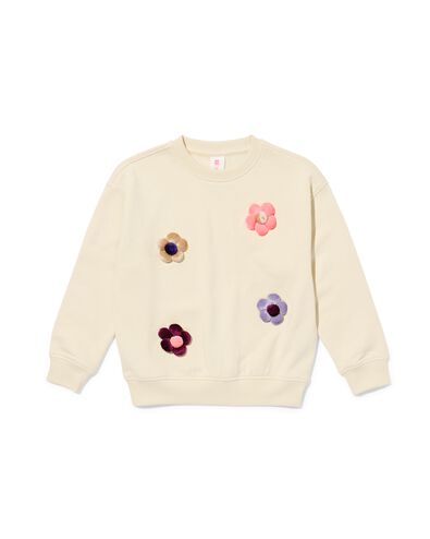 sweat enfant fleurs &eacute;cru &eacute;cru - 30836046ECRU - HEMA