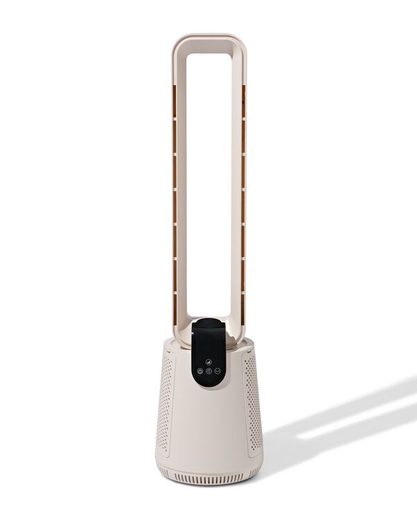 bladloze staande ventilator 93x23.6cm beige - 80200046 - HEMA
