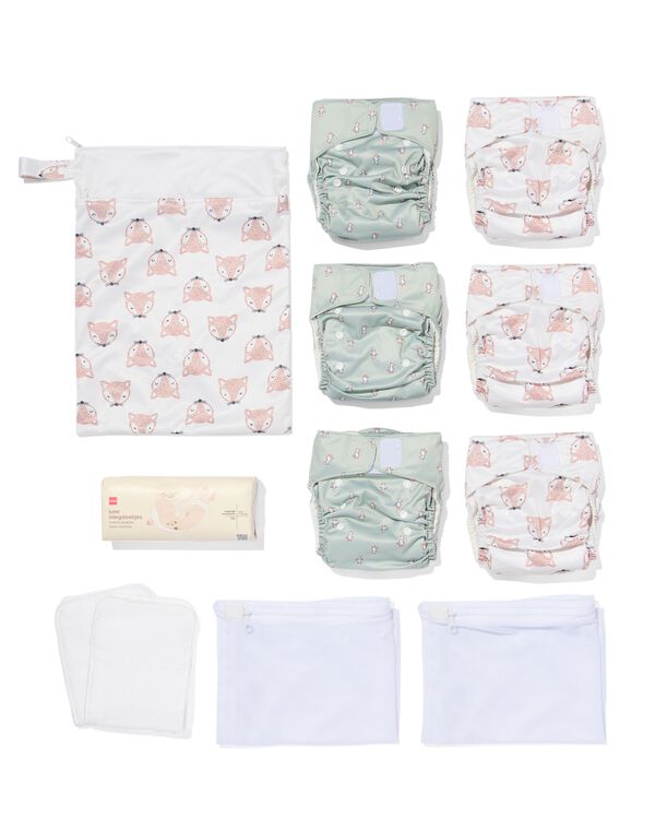 kit de d&eacute;marrage pour couches lavables - 6 pi&egrave;ces - 33363737 - HEMA