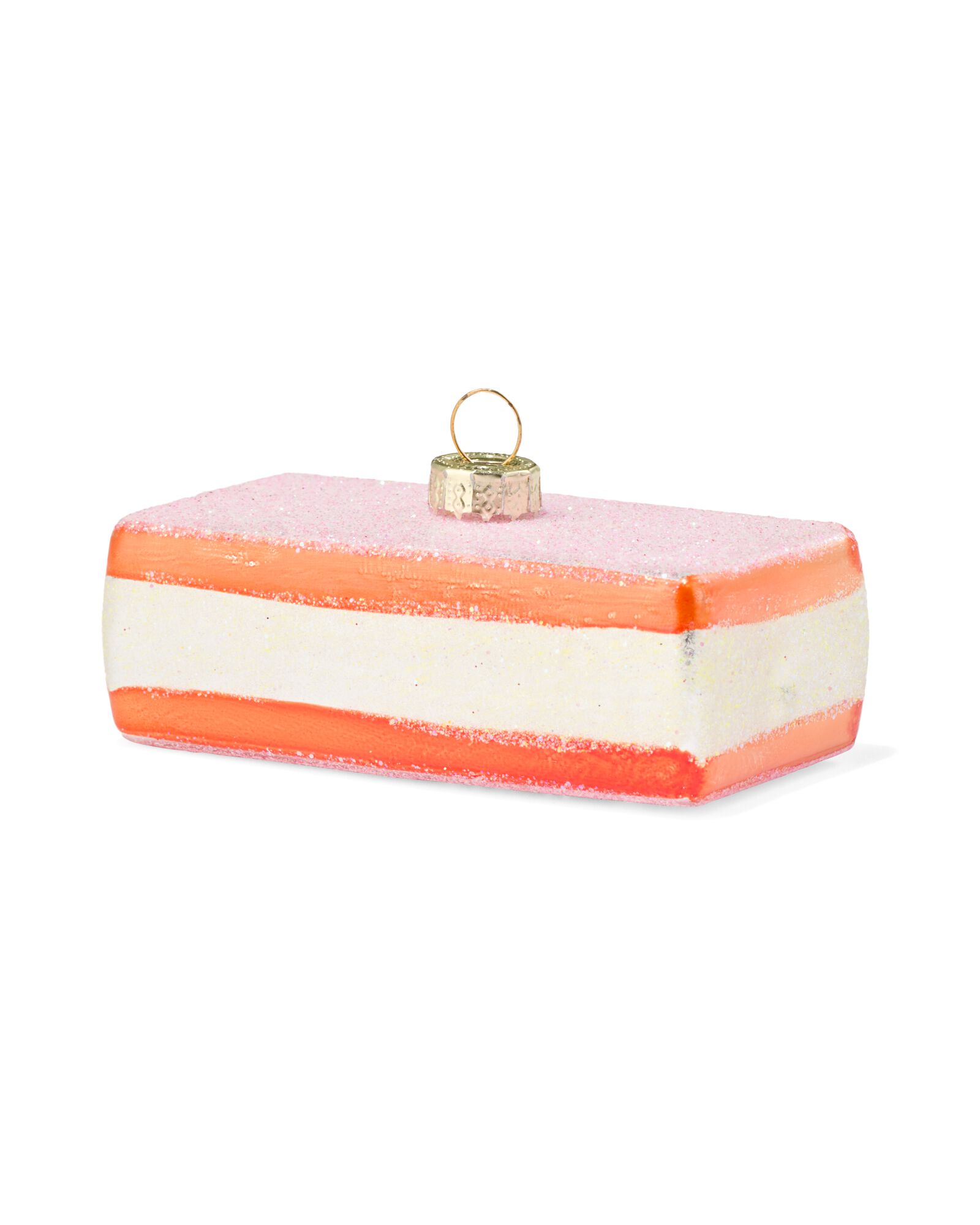 boule de No&euml;l tompouce verre 9cm - 25180222 - HEMA