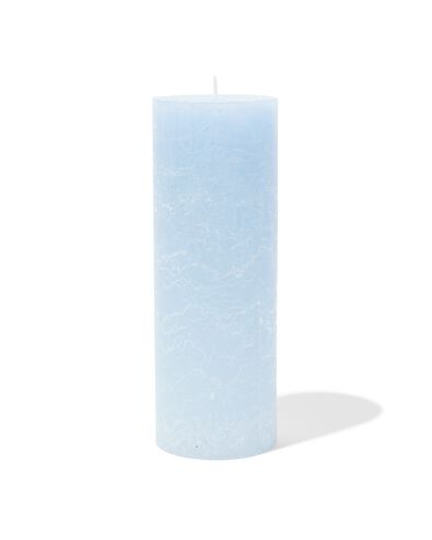 bougies rustiques bleu clair bleu clair - 1000031629 - HEMA