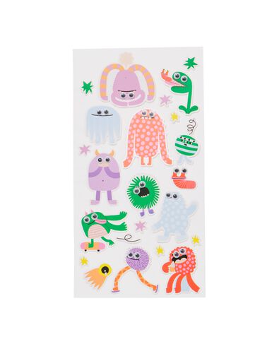 stickers met wiebeloogjes - 46 stuks - 15900240 - HEMA
