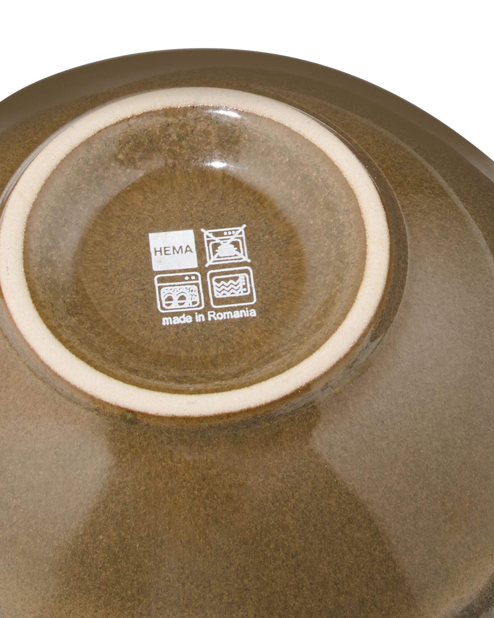 Schälchen 12 cm, Monaco, reaktive Glasur, dunkelbraun - 9650215 - HEMA