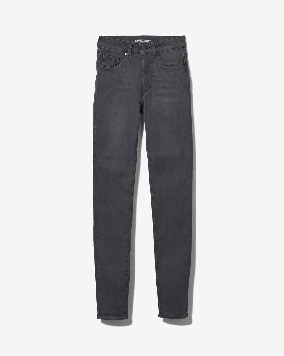 dames jeans - shaping skinny fit middengrijs 42 - 36337537 - HEMA
