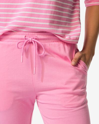 damespyjamabroek Babs jersey roze roze - 23401005PINK - HEMA