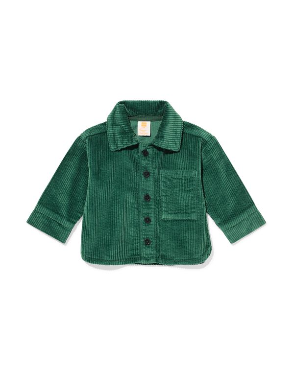 chemise b&eacute;b&eacute; velours c&ocirc;tel&eacute; vert vert - 33169470GREEN - HEMA