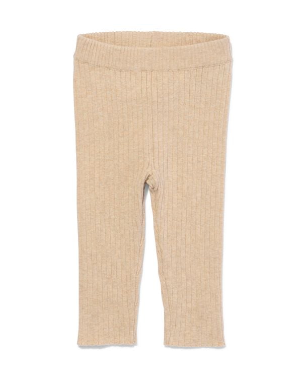 legging en maille c&ocirc;tel&eacute;e pour b&eacute;b&eacute; sable sable - 33073860SAND - HEMA