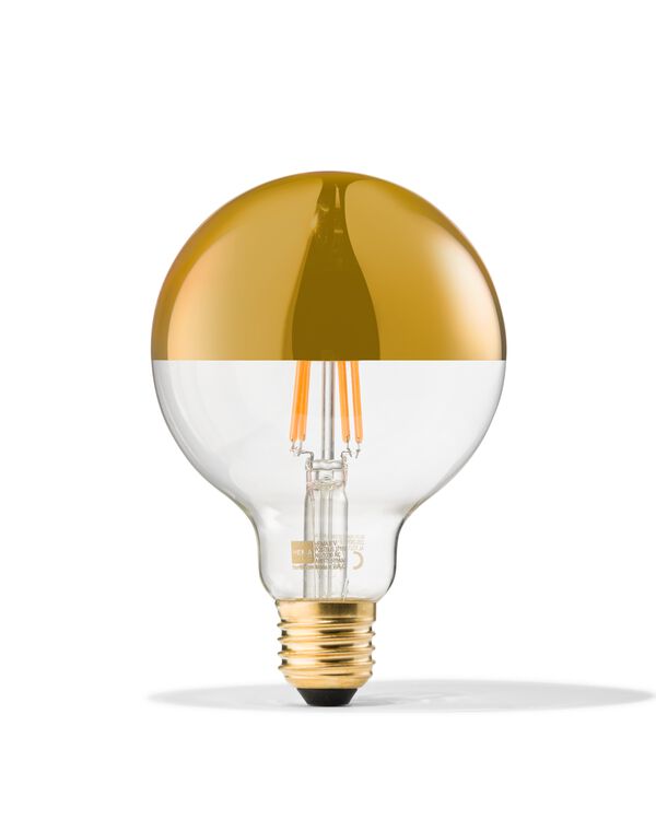 ampoule globe led &agrave; calotte dor&eacute;e E27 4W 280lm g95 - 20070065 - HEMA