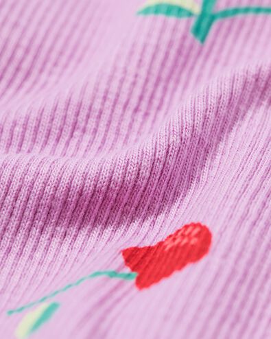 Babykleid gerippt, Kirschen violett - 33008570PURPLE - HEMA