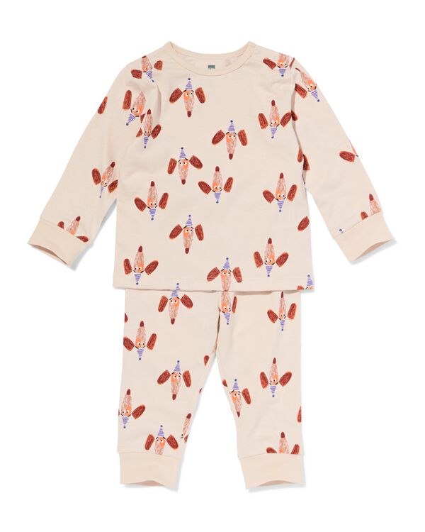 Babypyjama Partyhunde eierschalenfarben - 33367850OFFWHITE - HEMA