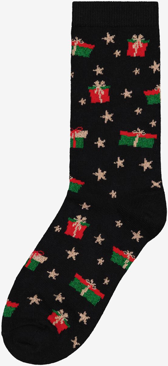 Grondig analogie neem medicijnen dames kerst sokken glitter pakjes zwart - HEMA
