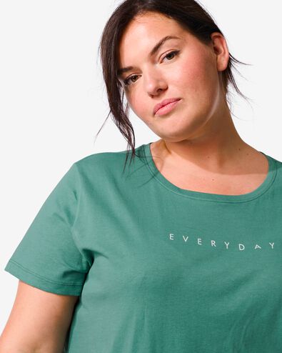 chemise de nuit femme en coton vert L - 23460163 - HEMA