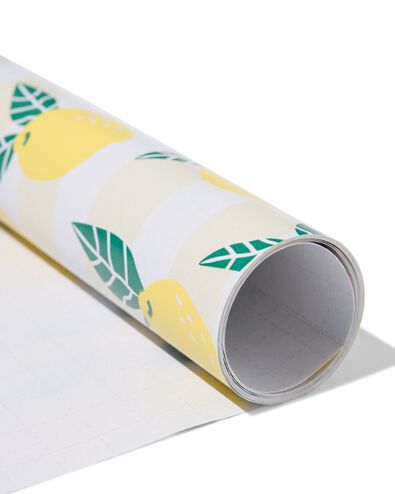 papier cadeau 200x70cm citron - 14701189 - HEMA