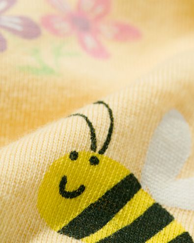 chemise de nuit enfant coton abeilles jaune 98/104 - 23041681 - HEMA