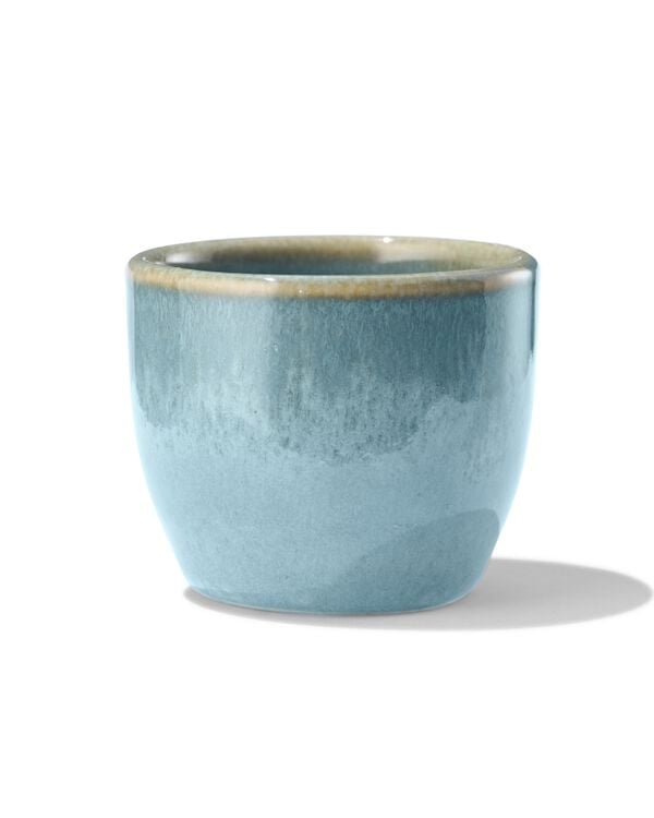 coquetier Ø5cm Porto émail réactif bleu - 9602025 - HEMA