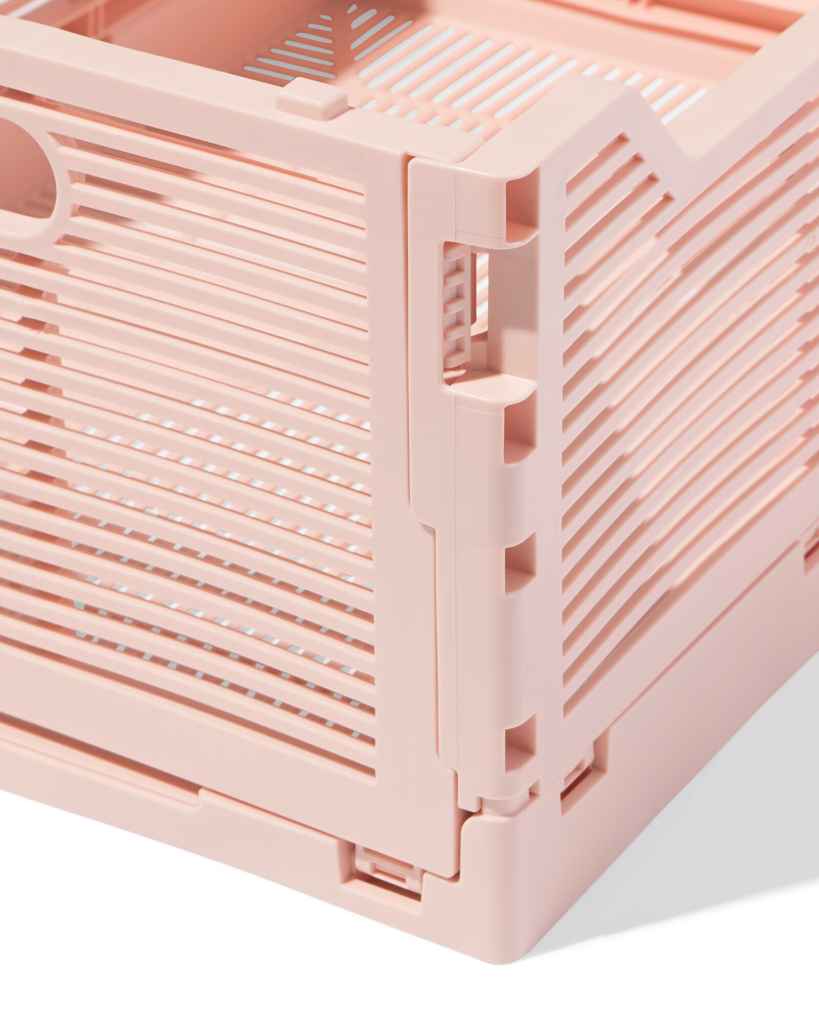 caisse pliante lettres recycl&eacute;e M rose p&acirc;le rose p&acirc;le M  30 x 40 x 17 - 39811076 - HEMA