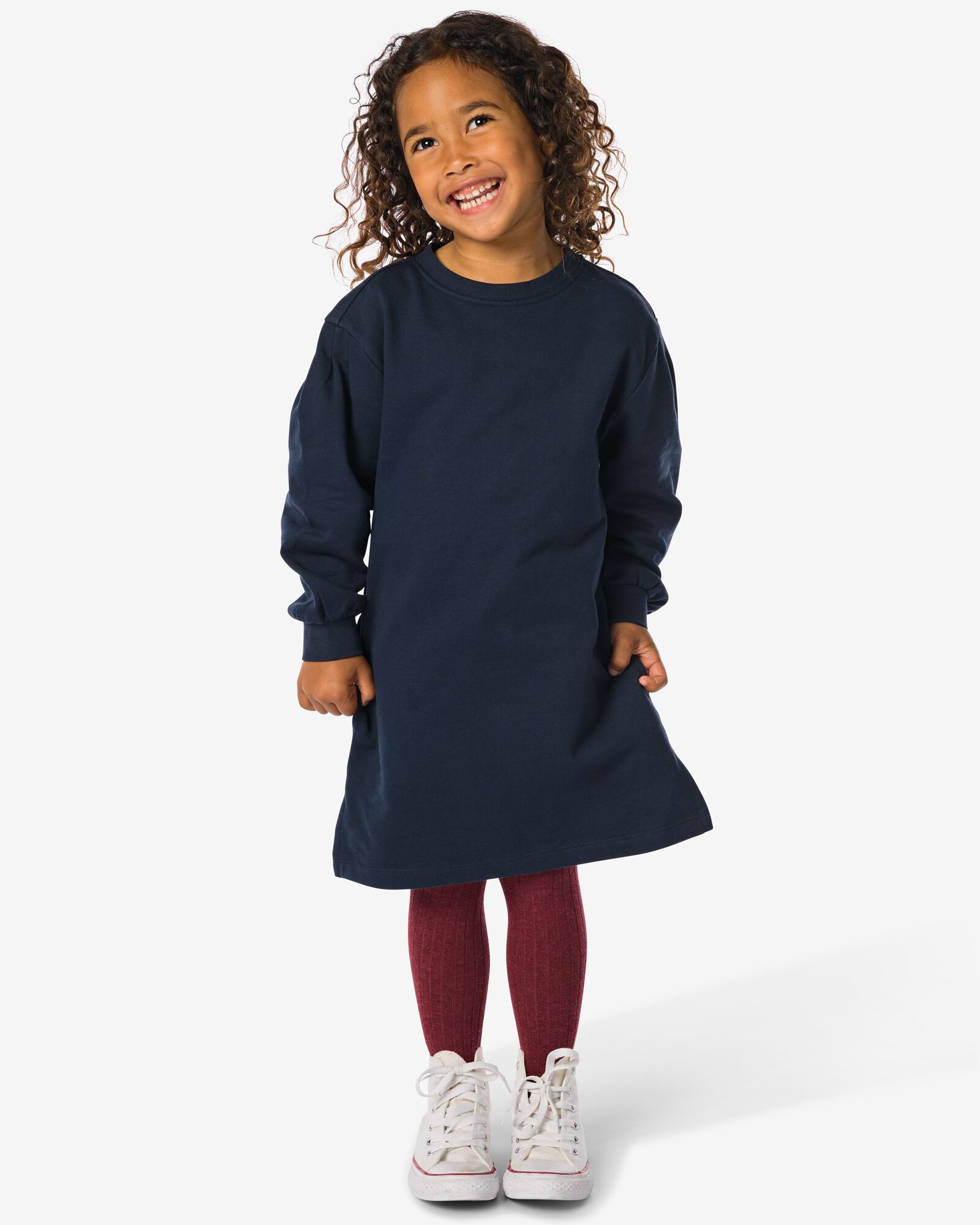 Kinder-Sweatkleid dunkelblau - 30876705DARKBLUE - HEMA