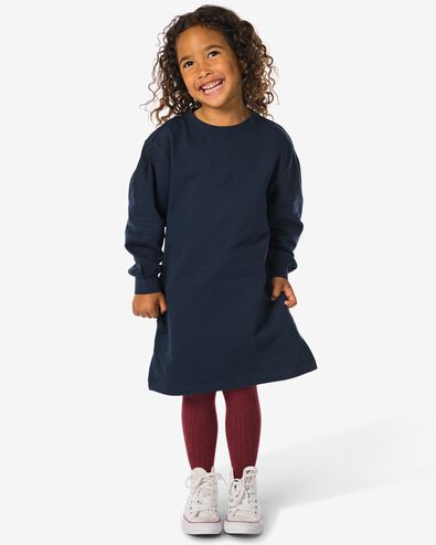 Kinder-Sweatkleid dunkelblau - 30876705DARKBLUE - HEMA