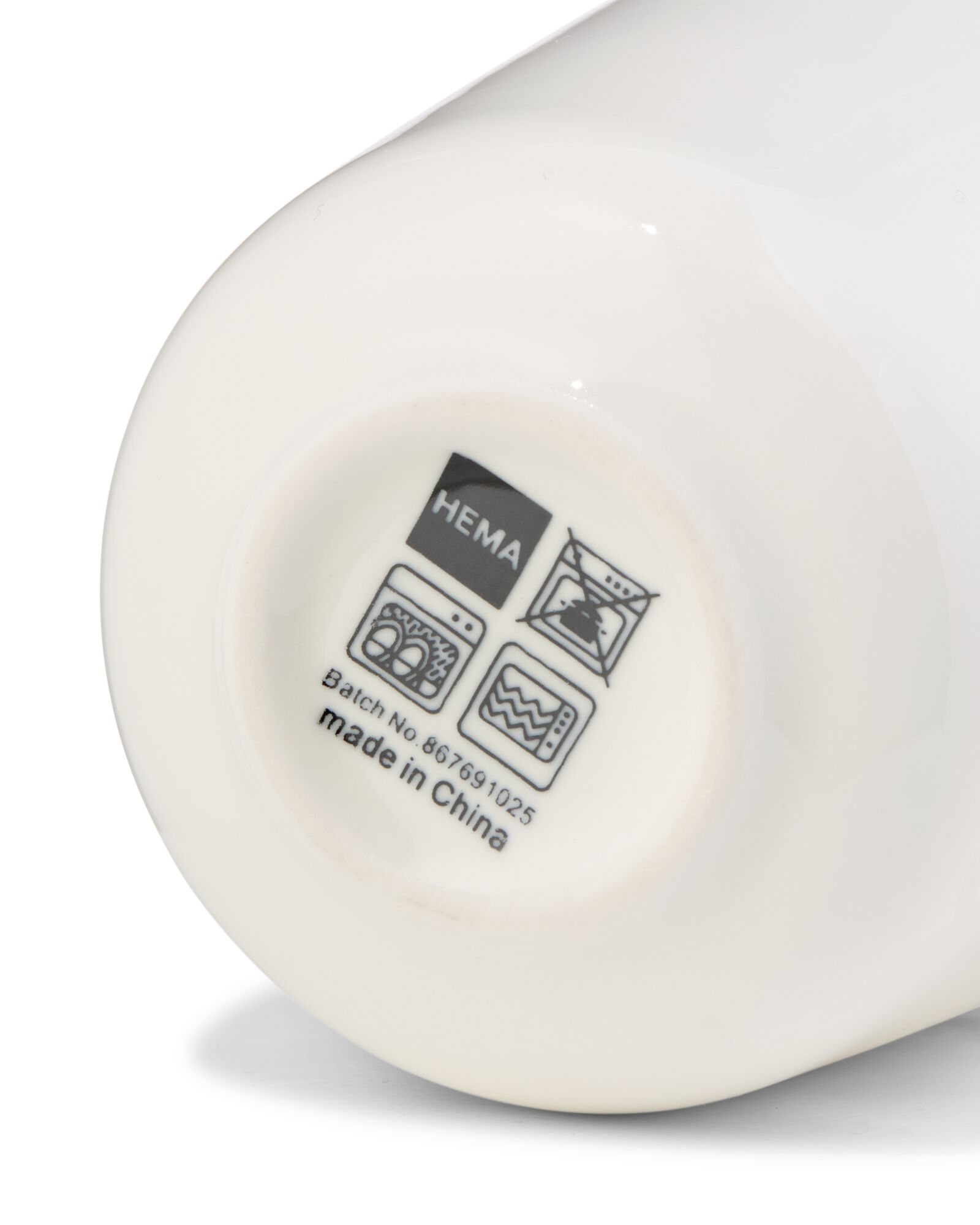 espressokopje 100ml Knap new bone china wit - 80660300 - HEMA