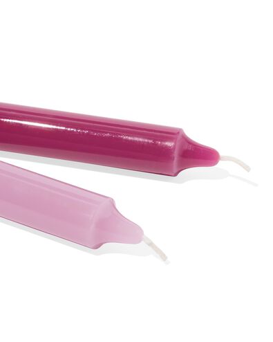 bougies d'int&eacute;rieur 16 x ⌀ 2,2 cm roses - 4 pi&egrave;ces - 13506141 - HEMA