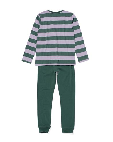 kinder pyjama strepen groen 158/164 - 23081683 - HEMA