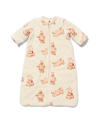 gigoteuse b&eacute;b&eacute; rembourr&eacute;e velours ours blanc cass&eacute; - 1000032500 - HEMA