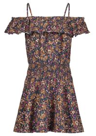 Kinder-Kleid mit Rüschen braun braun - 1000027922 - HEMA
