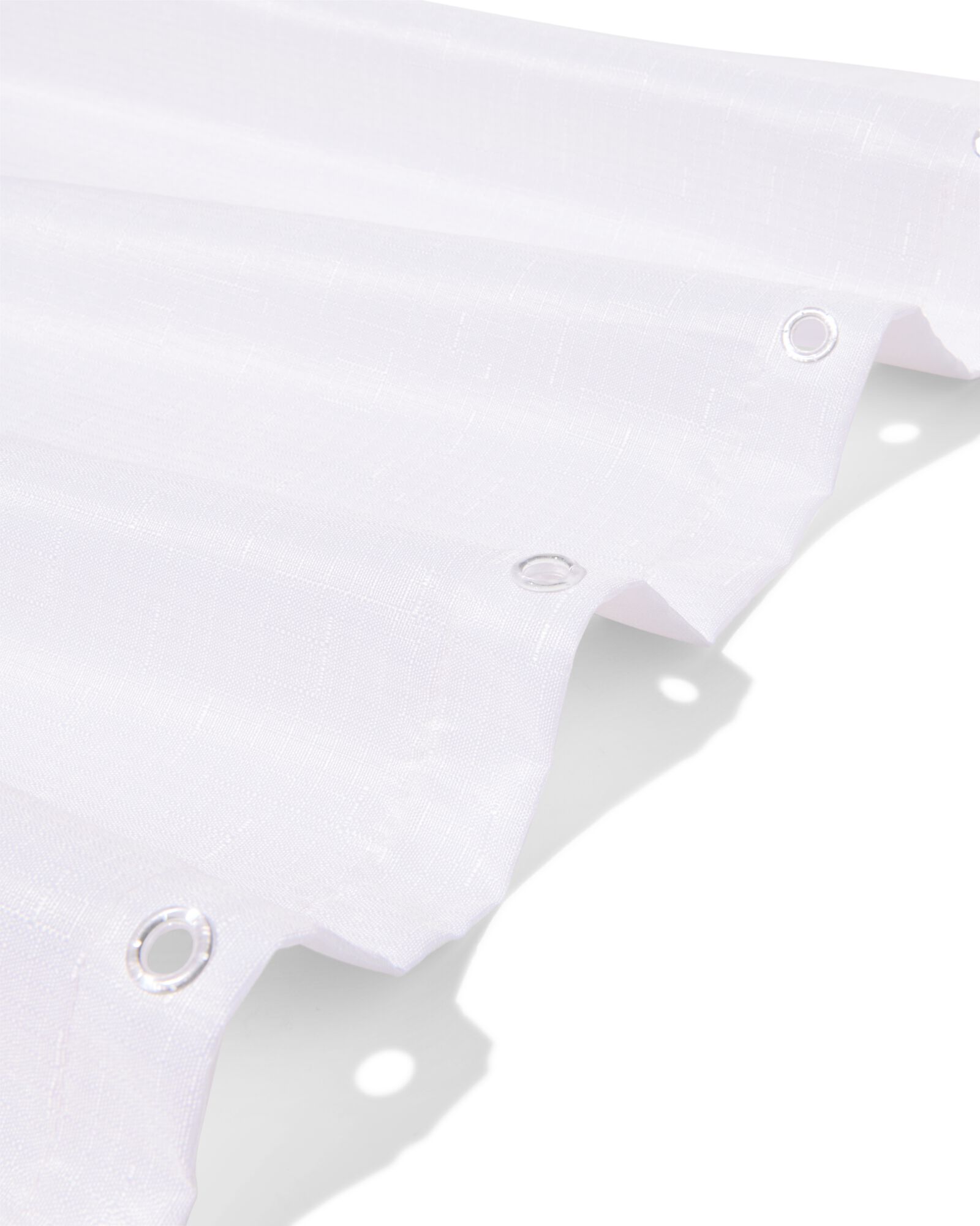 rideau de douche 180x200cm polyester aspect lin bloc bleu - 80300173 - HEMA