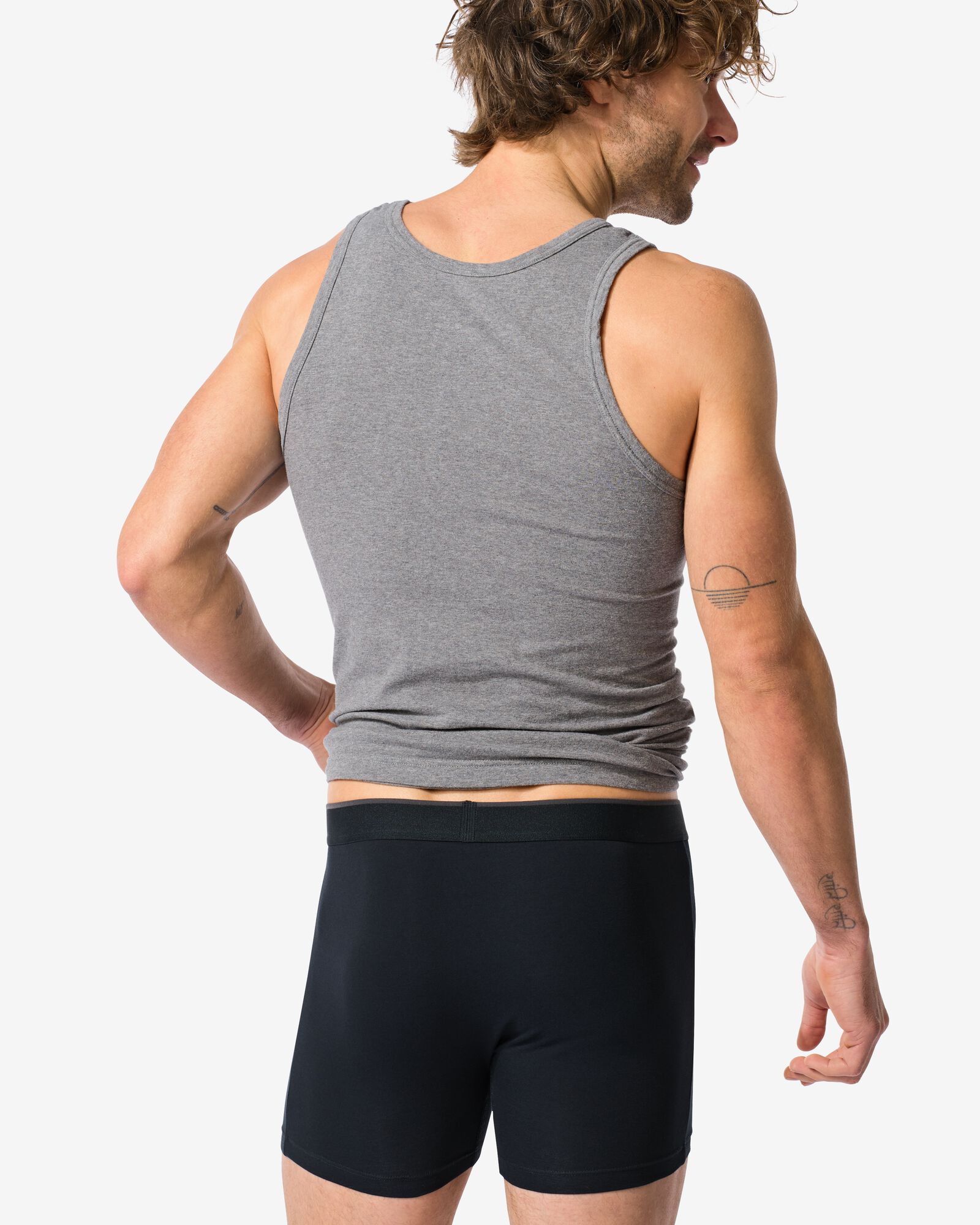 boxers homme perfect comfort - lot de 2 noir noir - 19190370BLACK - HEMA