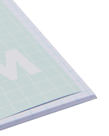 3 cahiers menthe format A5 - à carreaux 10 mm - 14101600 - HEMA