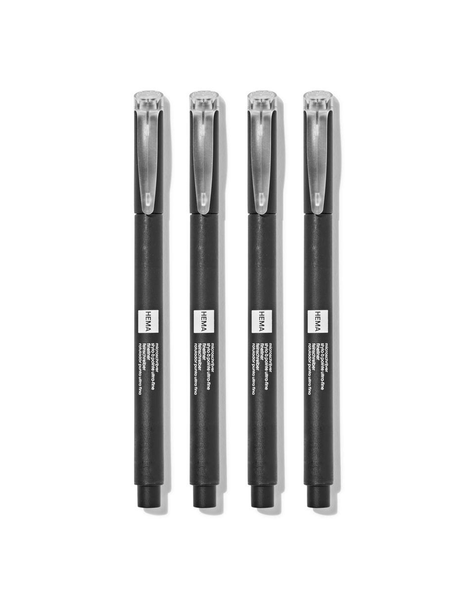 4 stylos à pointe ultra-fine - 14460038 - HEMA