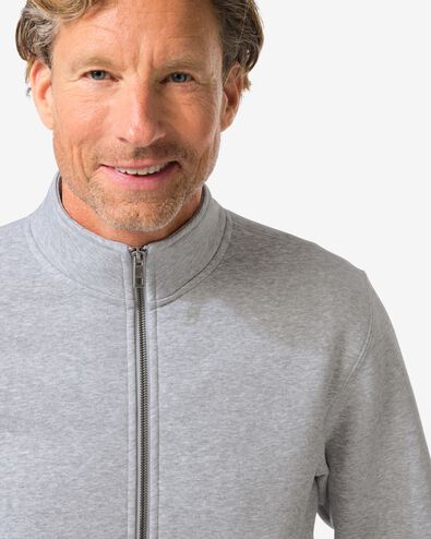 heren sweatvest Nielson lichtgrijs - 2101460LIGHTGREY - HEMA